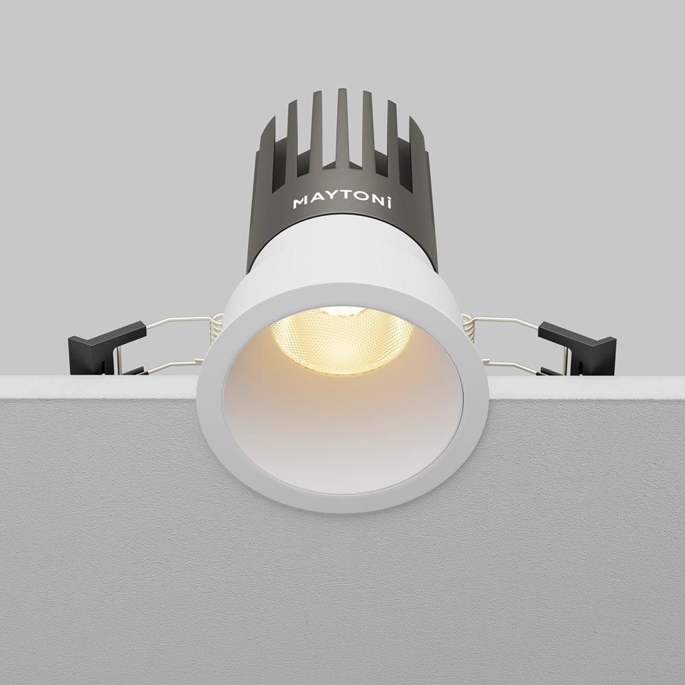 Maytoni downlight Dip LED 50° indbygget cirkulært lysarmatur, hvid