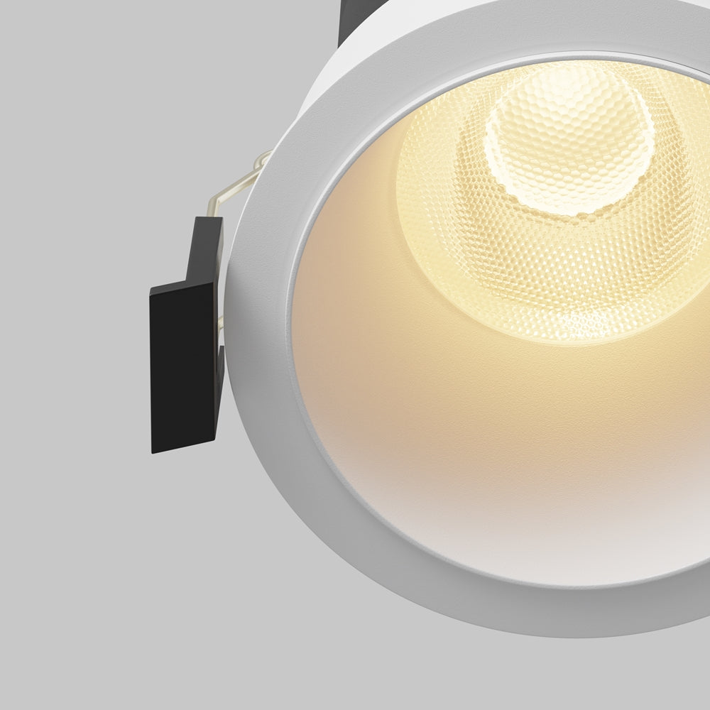 Maytoni downlight Dip LED 50° indbygget cirkulært lysarmatur, hvid