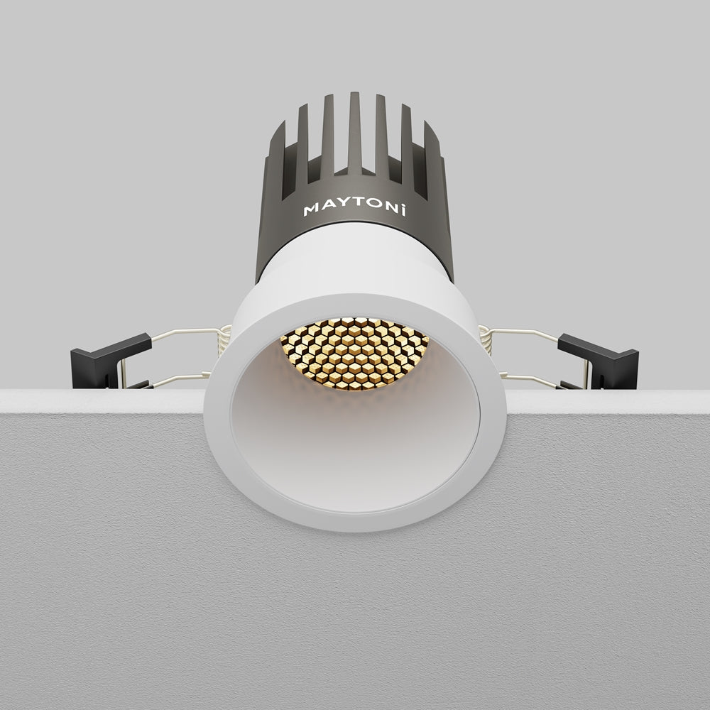 Maytoni downlight Dip LED 50° indbygget cirkulært lysarmatur, hvid