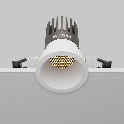 Maytoni downlight Dip LED 50° indbygget cirkulært lysarmatur, hvid