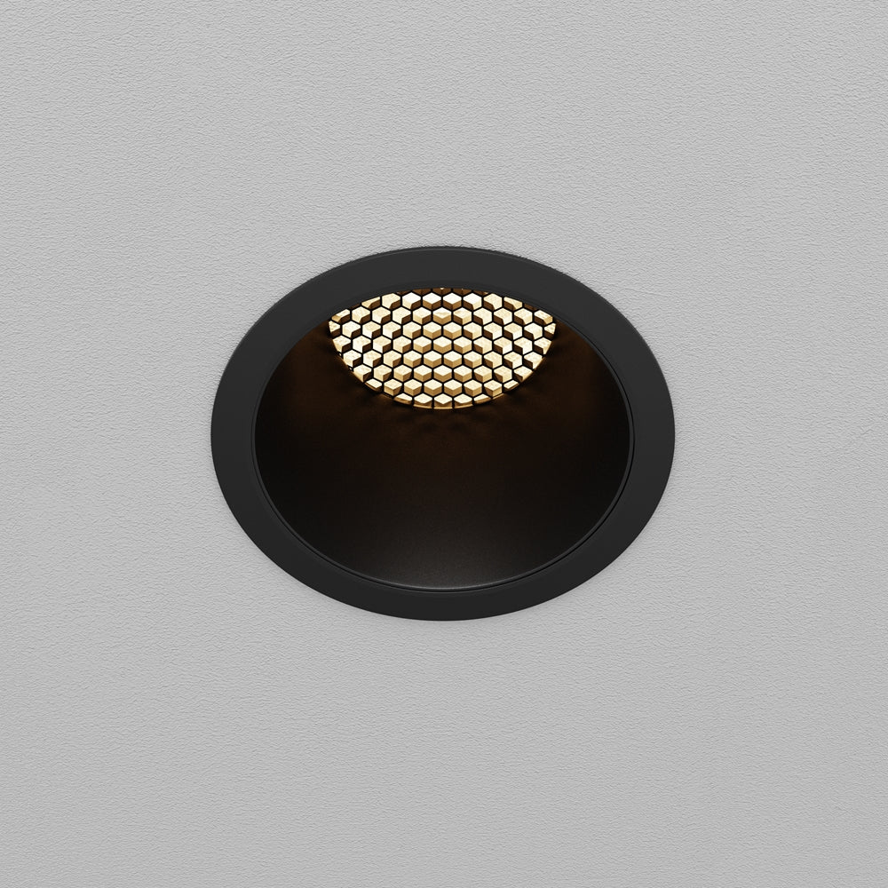 Maytoni downlight Dip LED 50° indbygget cirkulært lysarmatur, sort