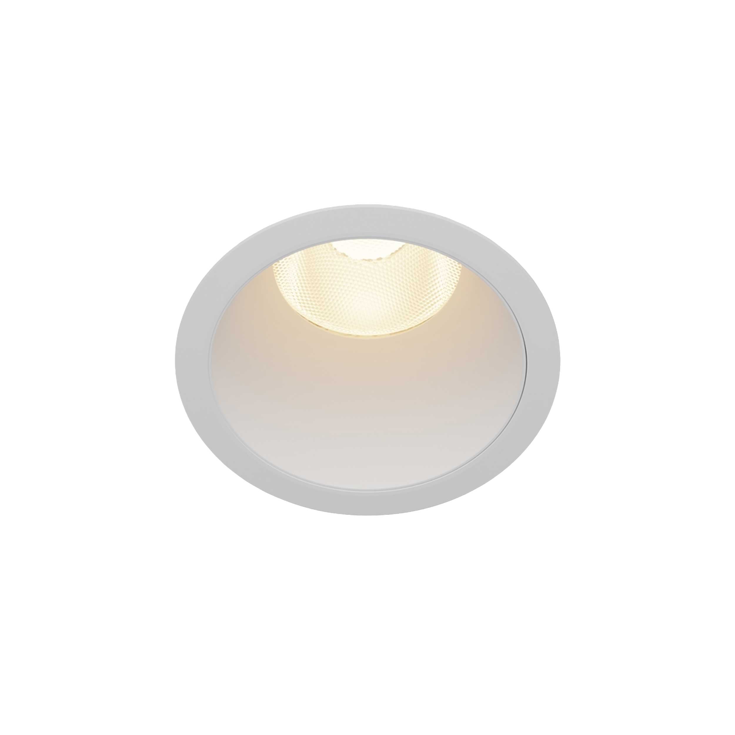 Maytoni downlight Dip LED 50° indbygget cirkulært lysarmatur, hvid