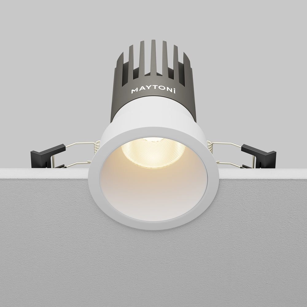 Maytoni downlight Dip LED 50° indbygget cirkulært lysarmatur, hvid
