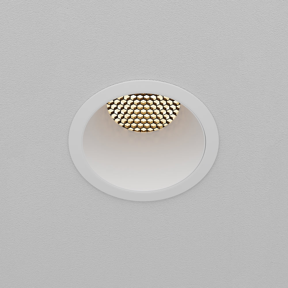 Maytoni downlight Dip LED 50° indbygget cirkulært lysarmatur, hvid