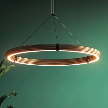 Aromas Elli LED závěsné kruhové svítidlo stmívatelné