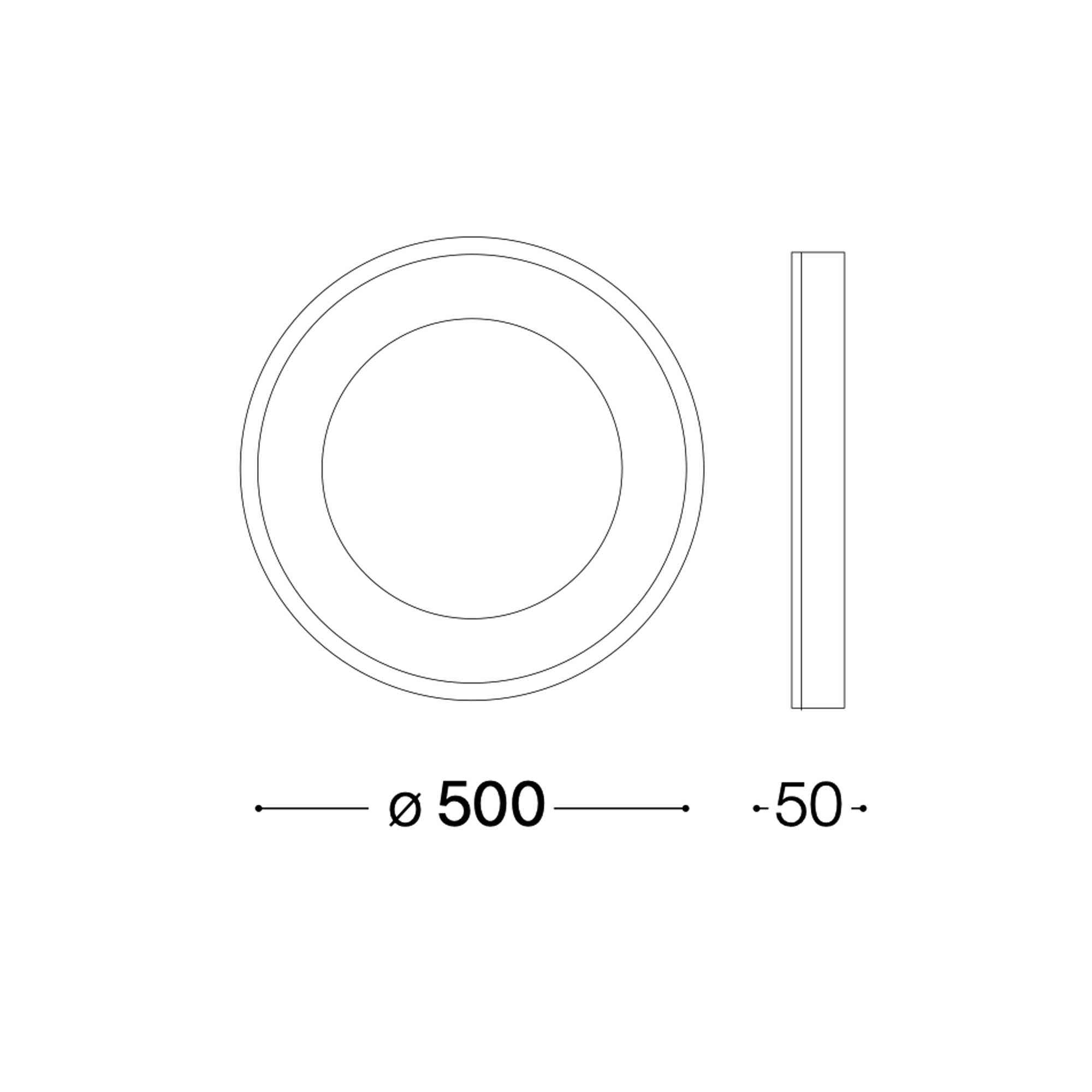 Ideal lux Planet LED přisazené kruhové svítidlo