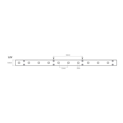 LED-bånd 12V CRI80 IP55 2700K (5 m)