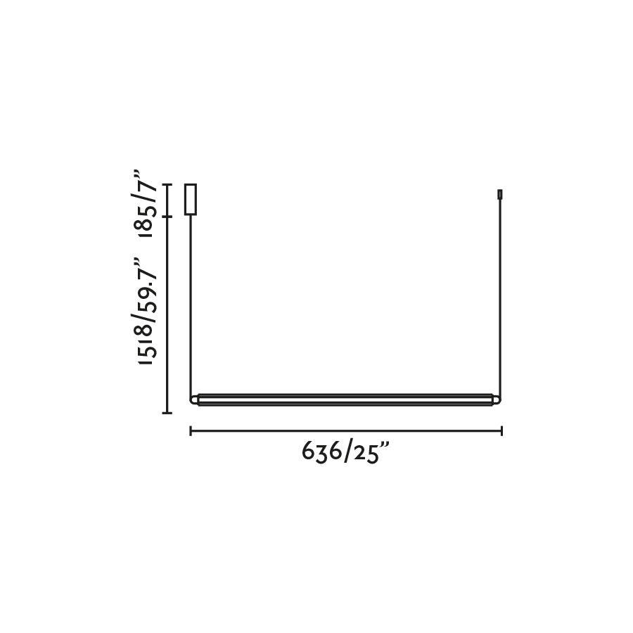 Faro Lumina LED 1L pendel, vandret