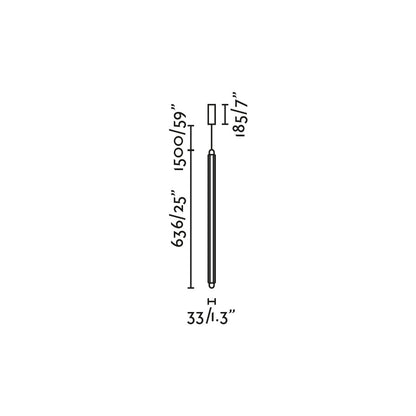 Faro Lumina LED 1L lodret pendel
