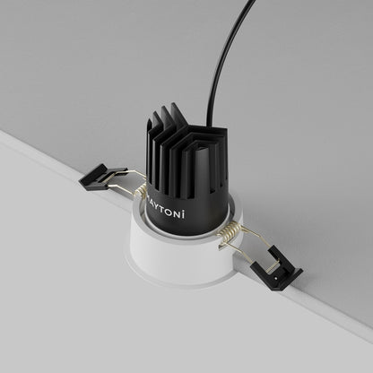 Maytoni downlight Dip LED 50° indbygget cirkulært lysarmatur, hvid