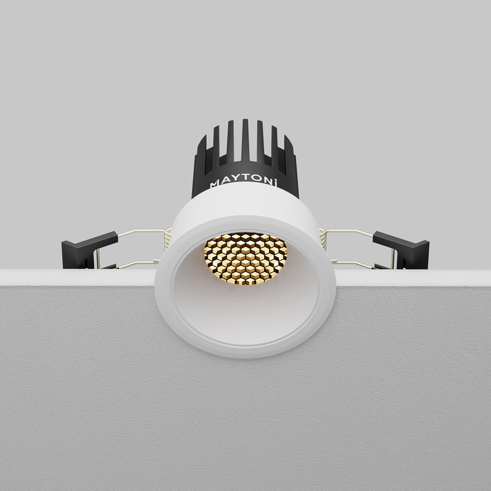 Maytoni downlight Dip LED 50° indbygget cirkulært lysarmatur, hvid