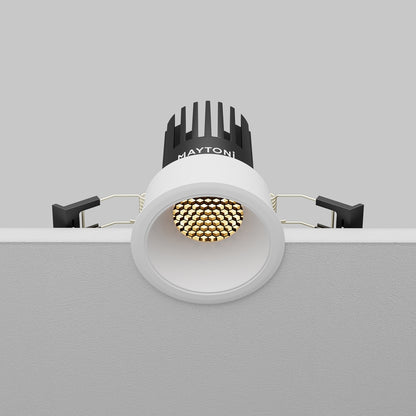 Maytoni downlight Dip LED 50° indbygget cirkulært lysarmatur, hvid