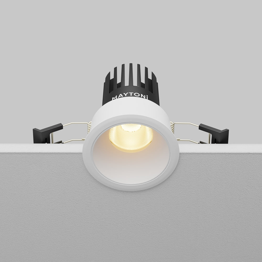 Maytoni downlight Dip LED 50° indbygget cirkulært lysarmatur, hvid