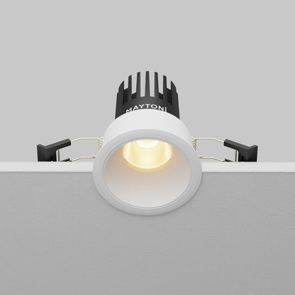 Maytoni downlight Dip LED 50° indbygget cirkulært lysarmatur, hvid