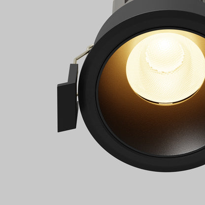 Maytoni downlight Dip LED 50° indbygget cirkulært lysarmatur, sort