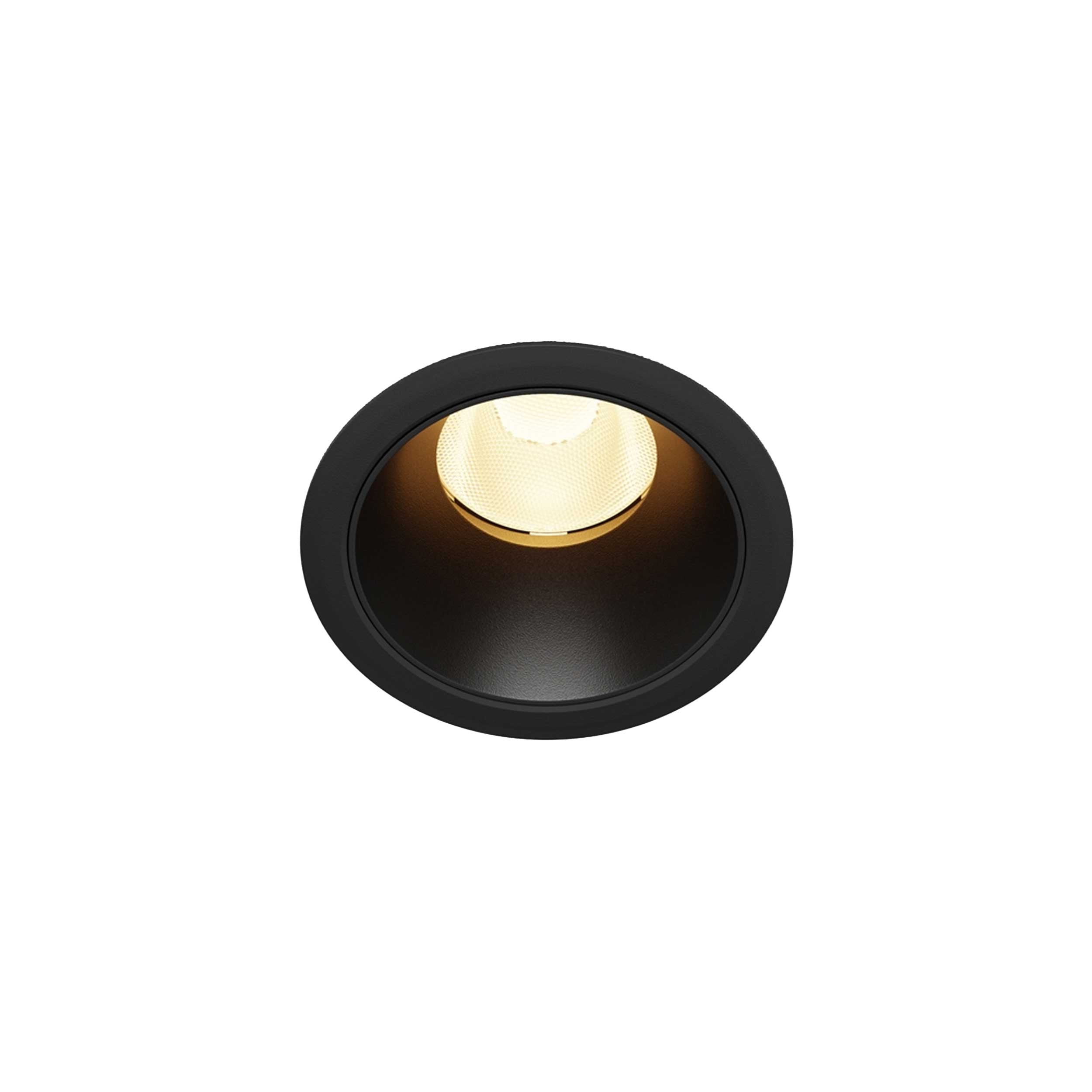Maytoni downlight Dip LED 50° indbygget cirkulært lysarmatur, sort
