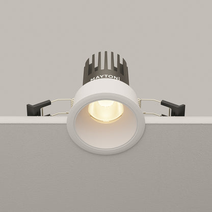 Maytoni downlight Dip LED 50° indbygget cirkulært lysarmatur, hvid