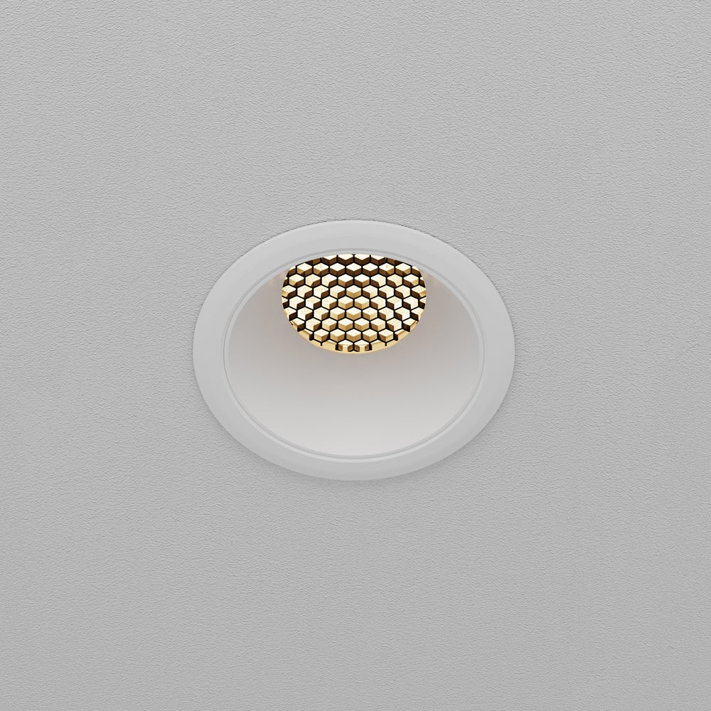 Maytoni downlight Dip LED 50° indbygget cirkulært lysarmatur, hvid