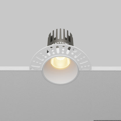 Maytoni downlight Dip LED 50° indbygget cirkulært lysarmatur, hvid