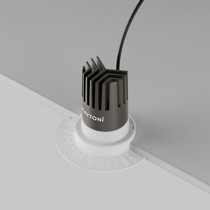Maytoni downlight Dip LED 50° indbygget cirkulært lysarmatur, hvid