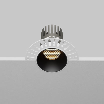 Maytoni downlight Dip LED 50° indbygget cirkulært lysarmatur, sort