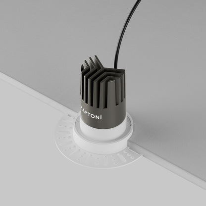Maytoni downlight Dip LED 50° indbygget cirkulært lysarmatur, hvid
