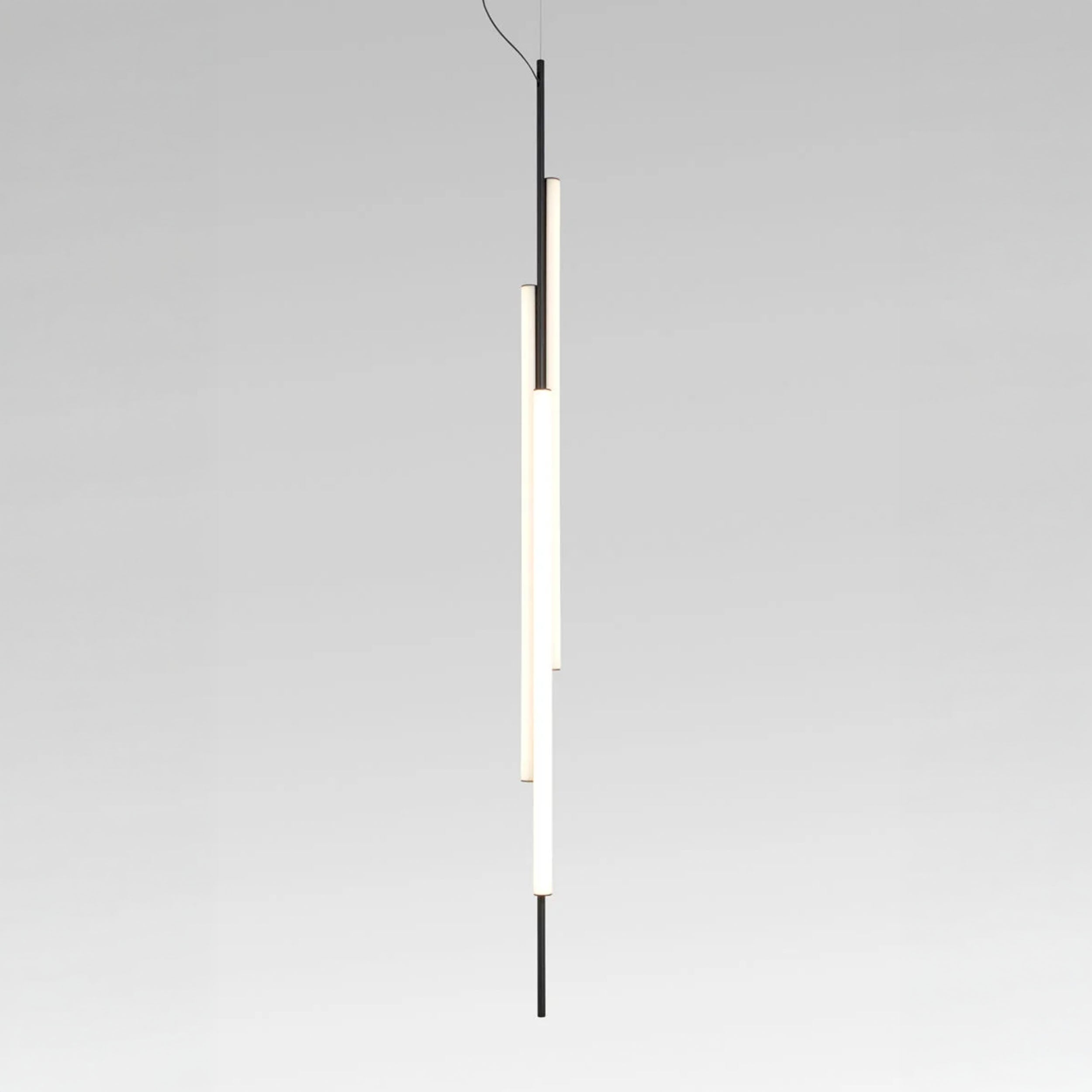 Marset Ambrosia V3 LED sort indbygget, hængende, lodret lampe