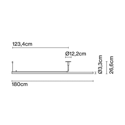 Marset Ambrosia Pro LED RSC 120/180 lineær pendel