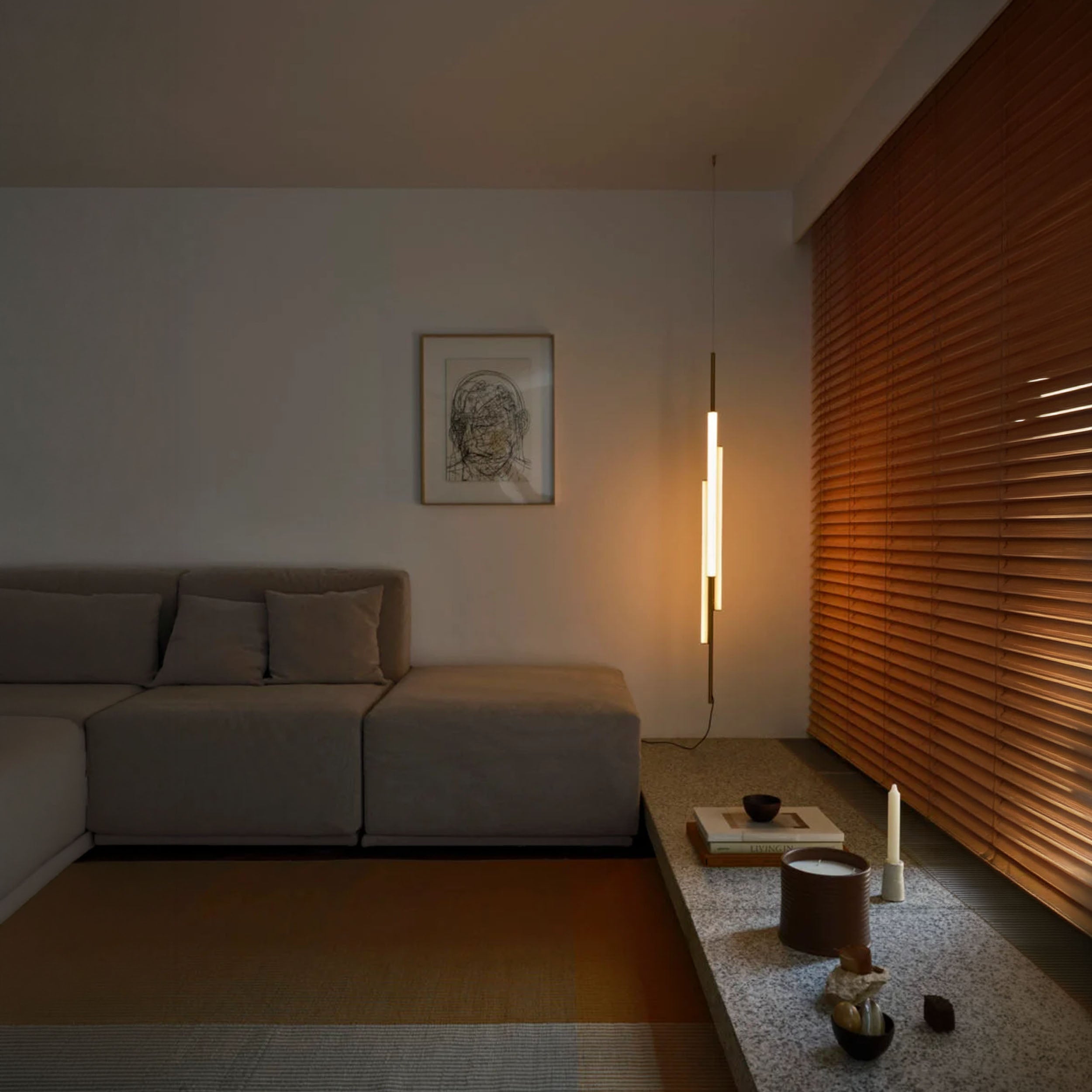 Marset Ambrosia V3 LED Plug-in, hængende lodret lampe