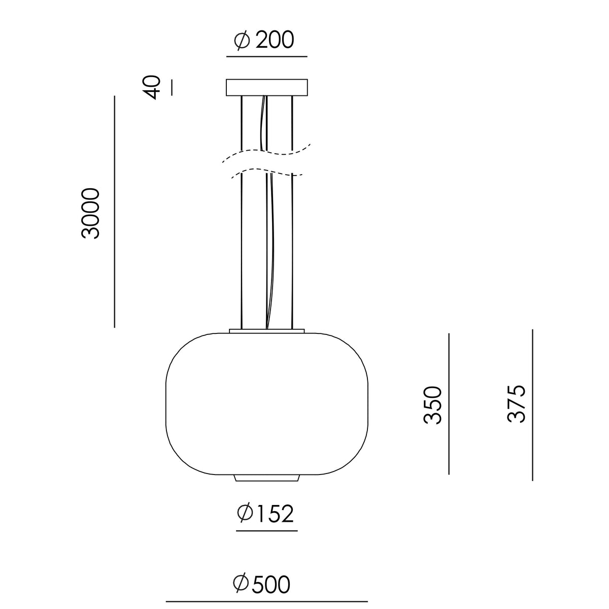 Aromas Bygos LED-pendel