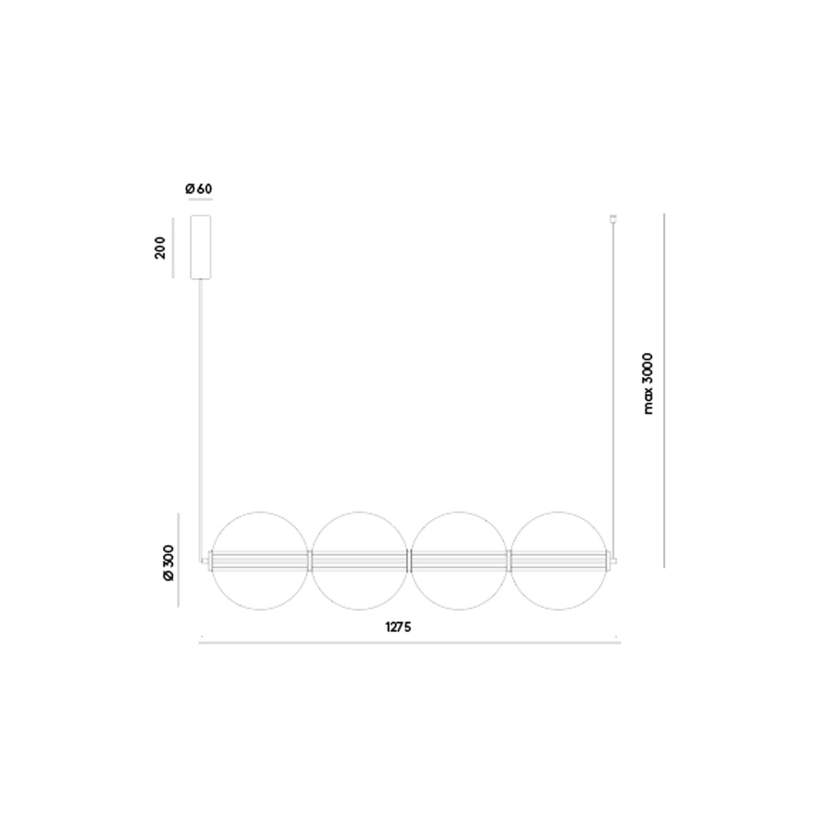 Aromas Ludo LED-pendel