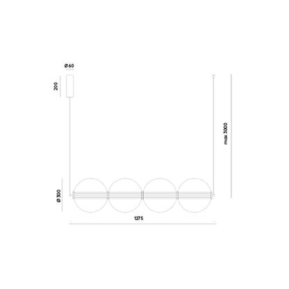 Aromas Ludo LED-pendel
