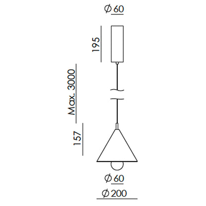 Aromas Marg LED závěsné svítidlo