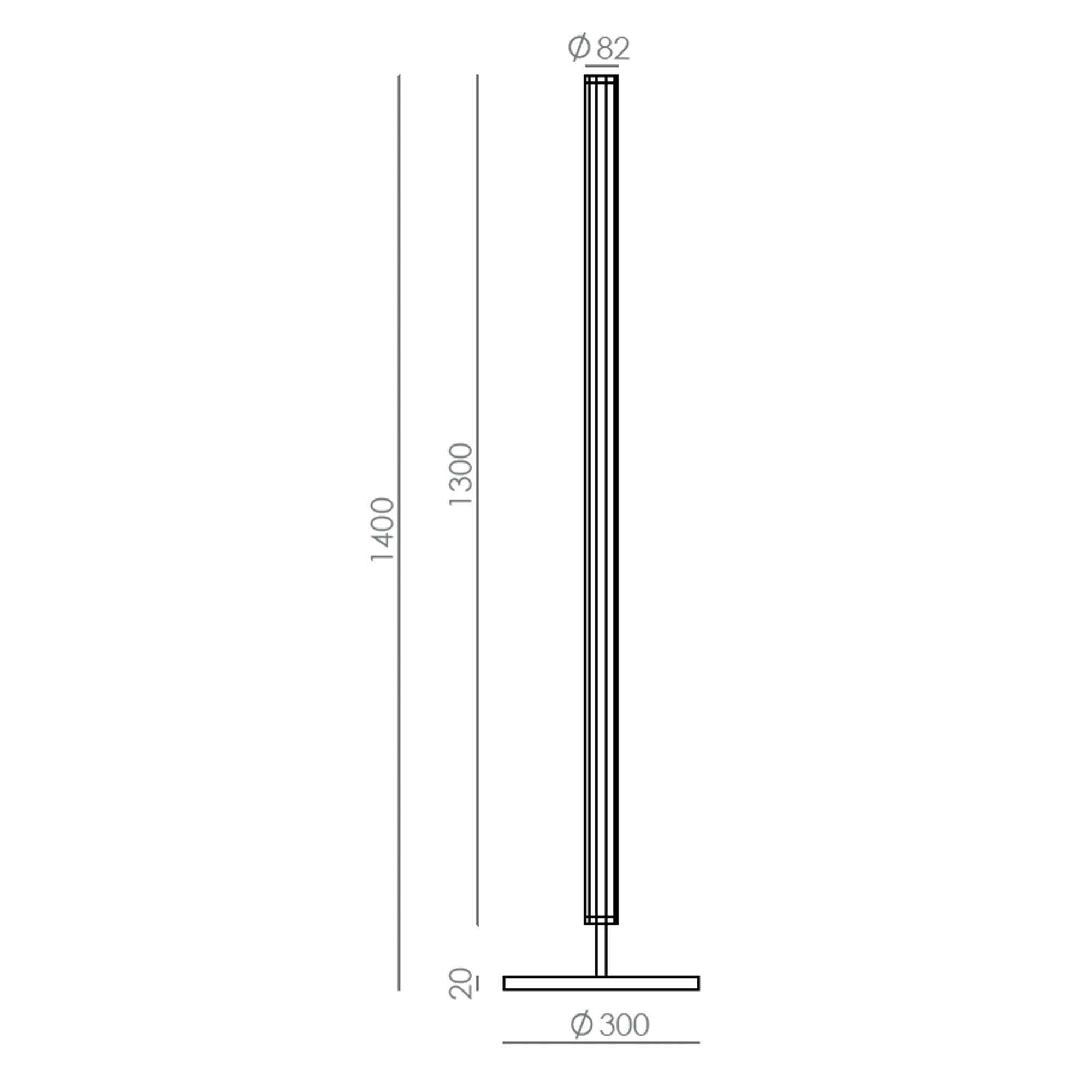 Aromas Niro LED stojací svítidlo stmívatelné