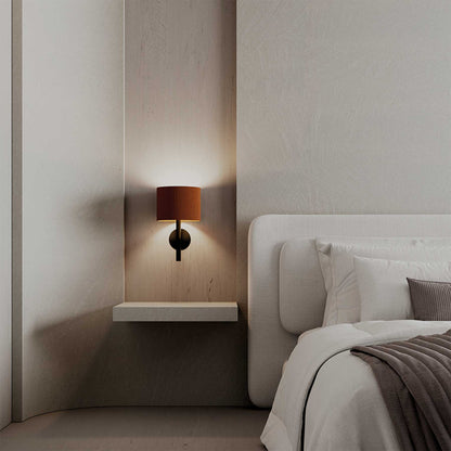 Aromas Rems E27 nástěnné kožené svítidlo