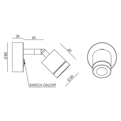 Aromas Tea LED nástěnné svítidlo
