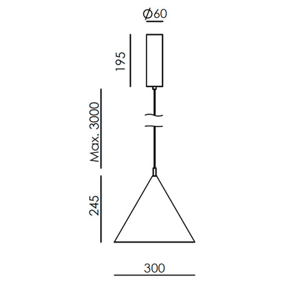 Aromas Trag LED závěsné svítidlo