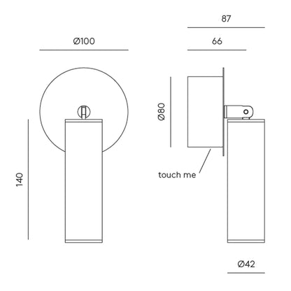 Aromas Tura LED nástěnné svítidlo