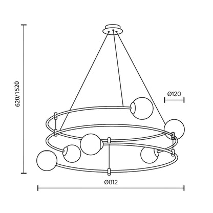 Maytoni Balance G9 pendel