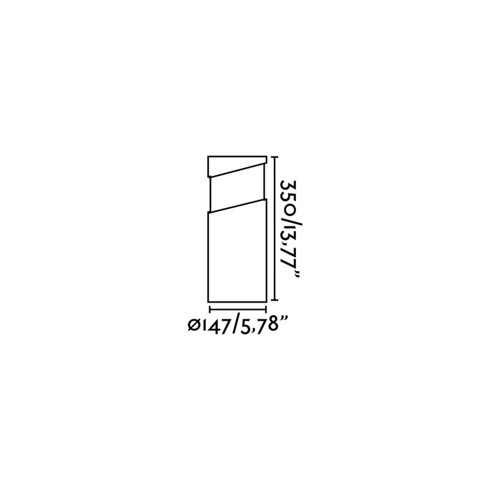 Faro Block E27 udendørs søjlearmatur IP65