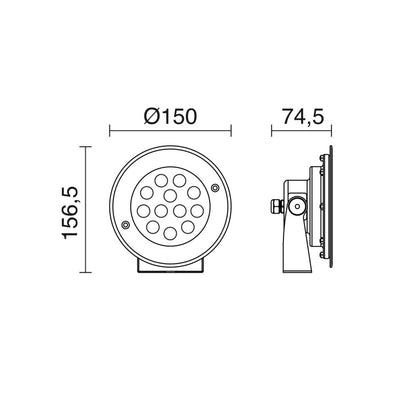 Cristher Gamble 150 LED undervandslampe