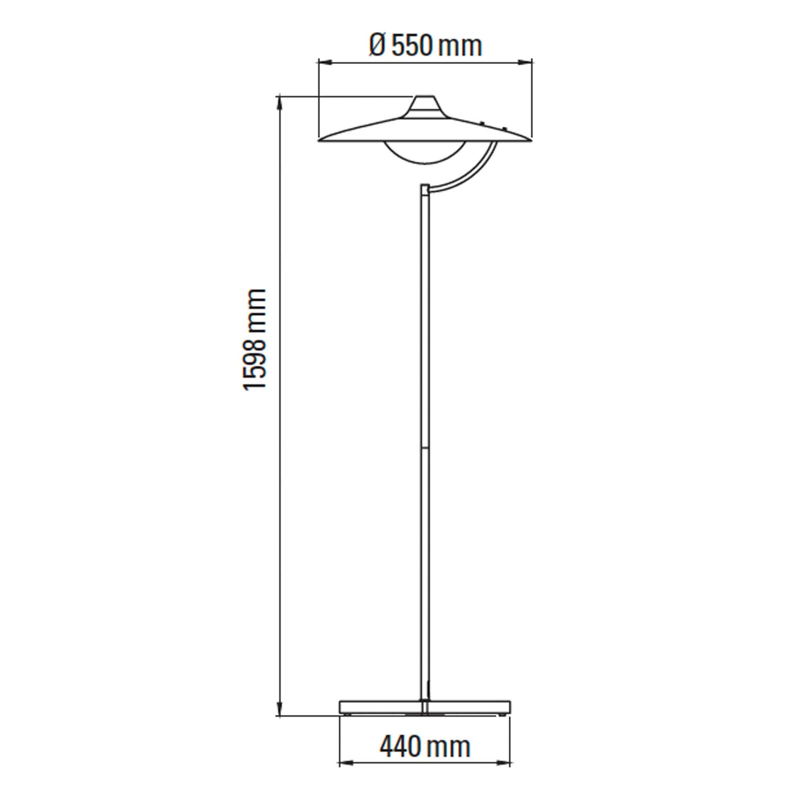 DCW éditions Biny LED-gulvlampe