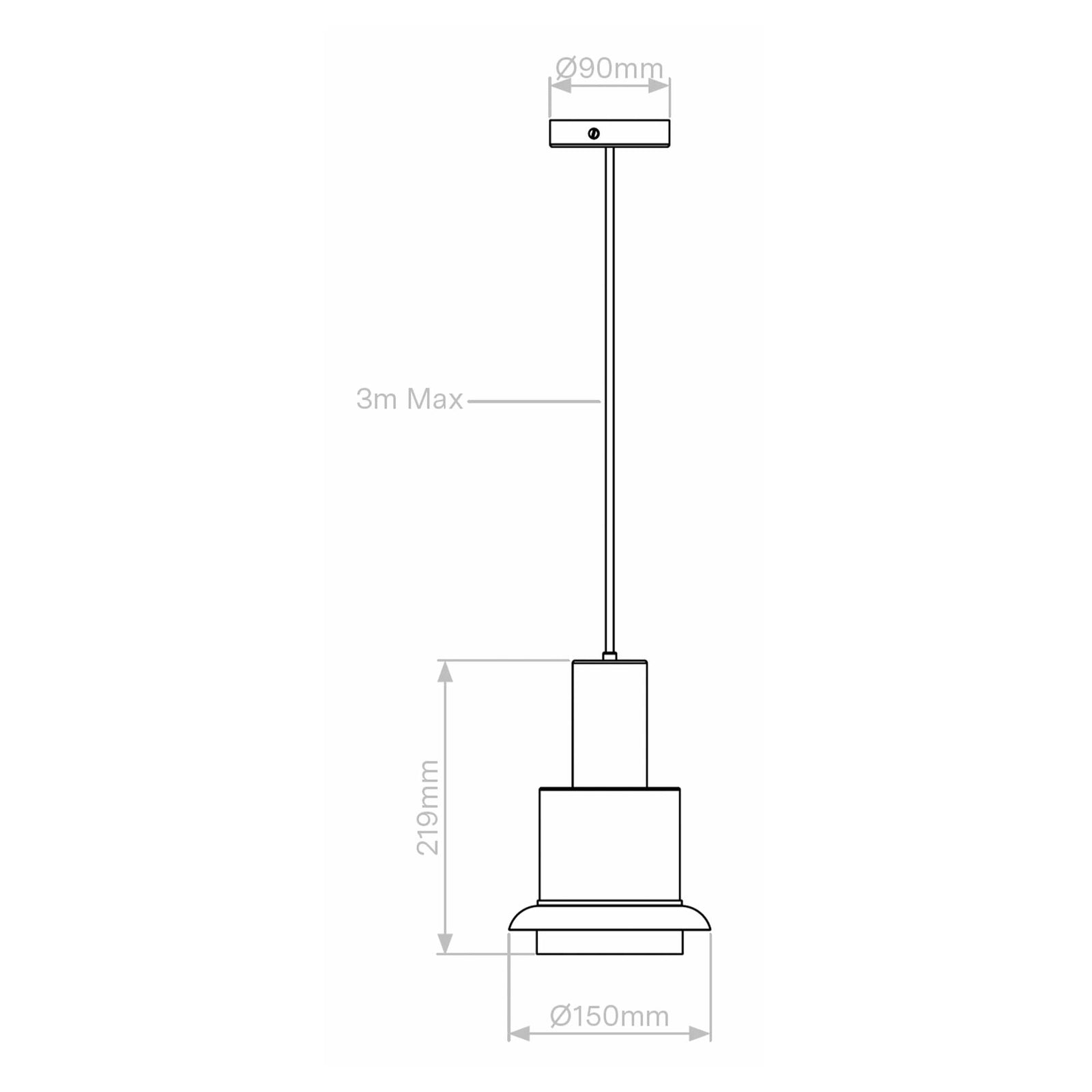 DCW éditions Chaumont S E27 pendel