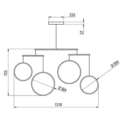DCW éditions Focus LED pendel