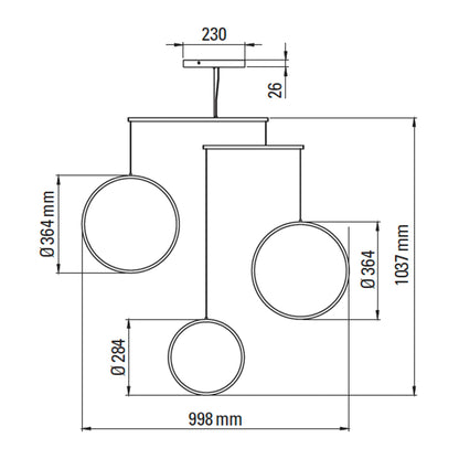 DCW éditions Focus LED pendel