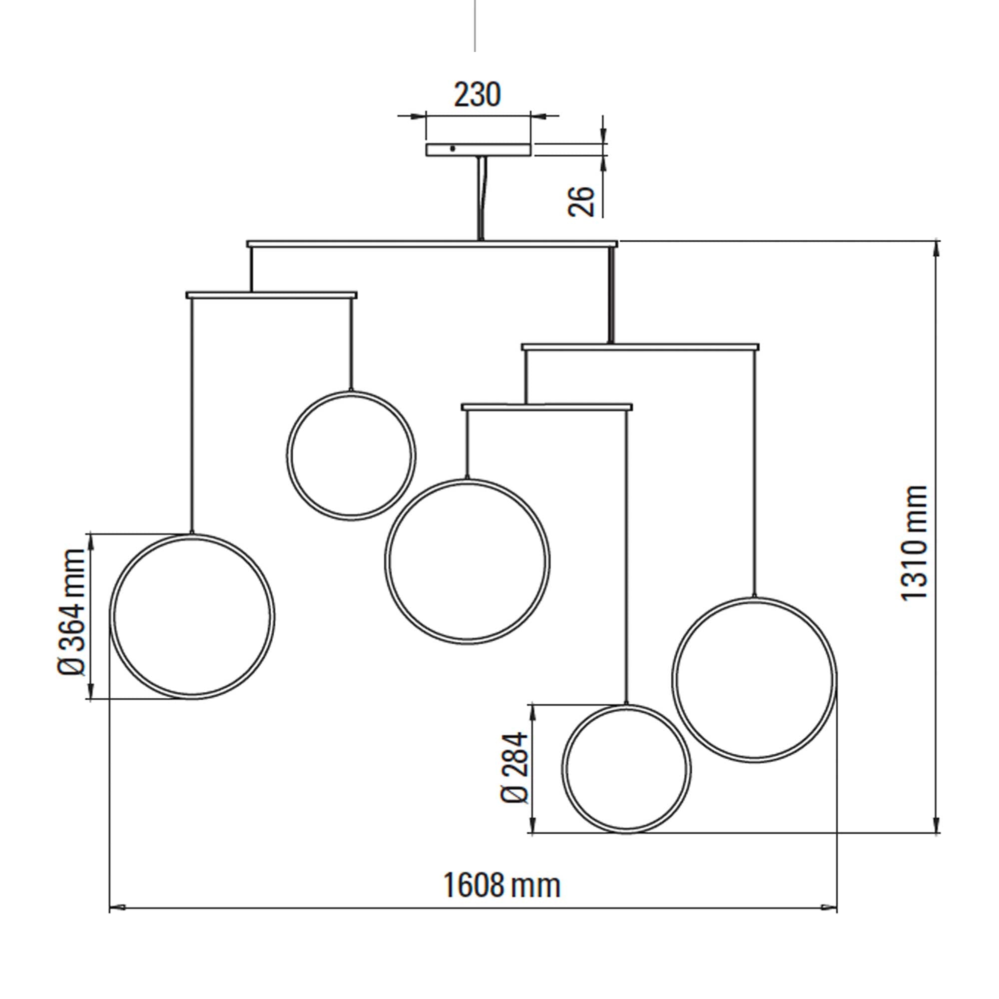 DCW éditions Focus LED pendel