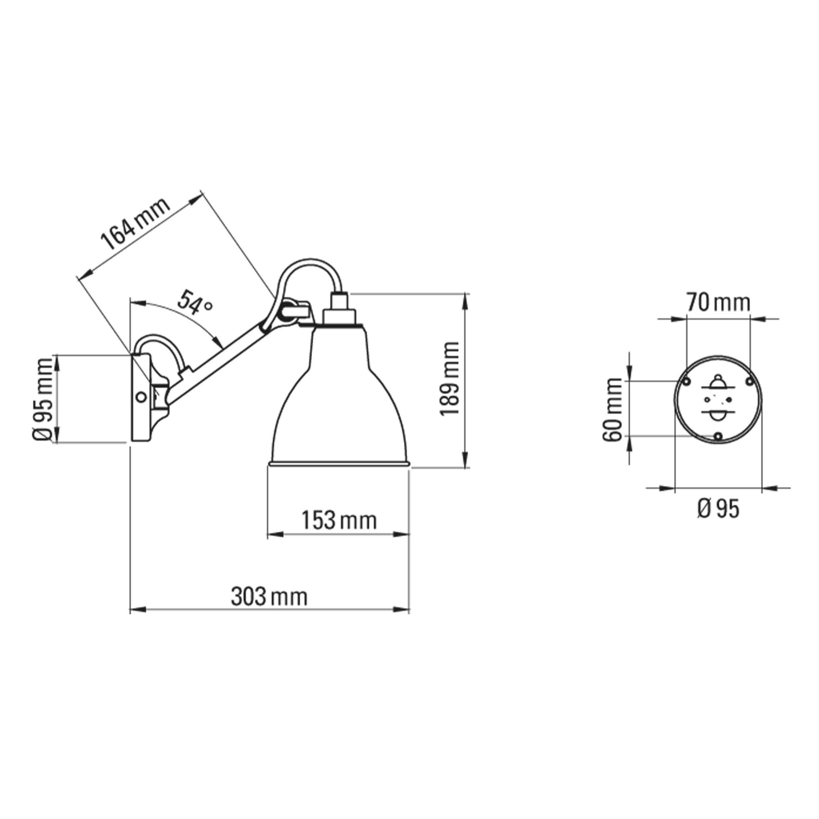 DCW éditions Lampe Gras N°104 E27 badeværelseslampe IP44