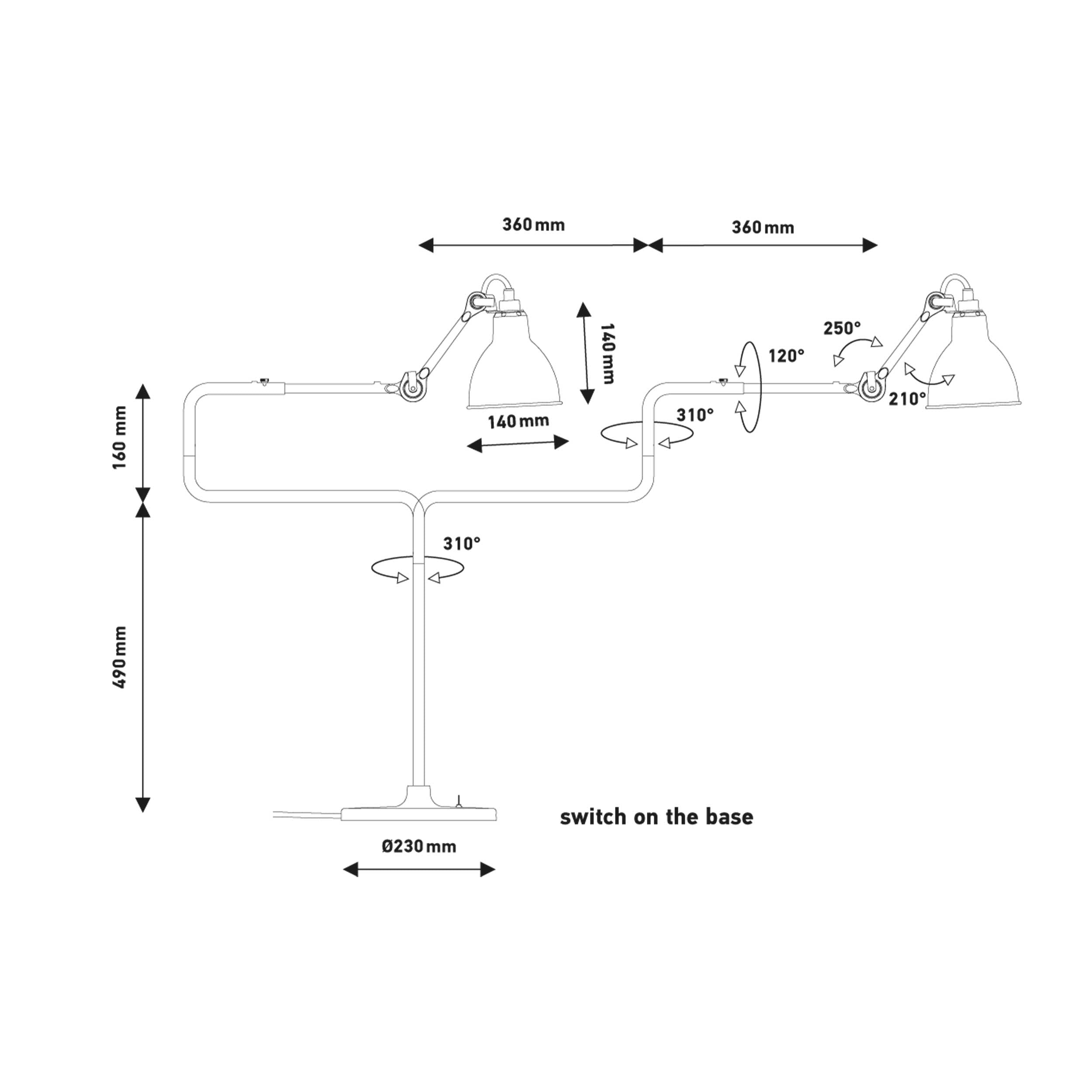 DCW éditions Lampe Gras N°317 E14 stolní svítidlo
