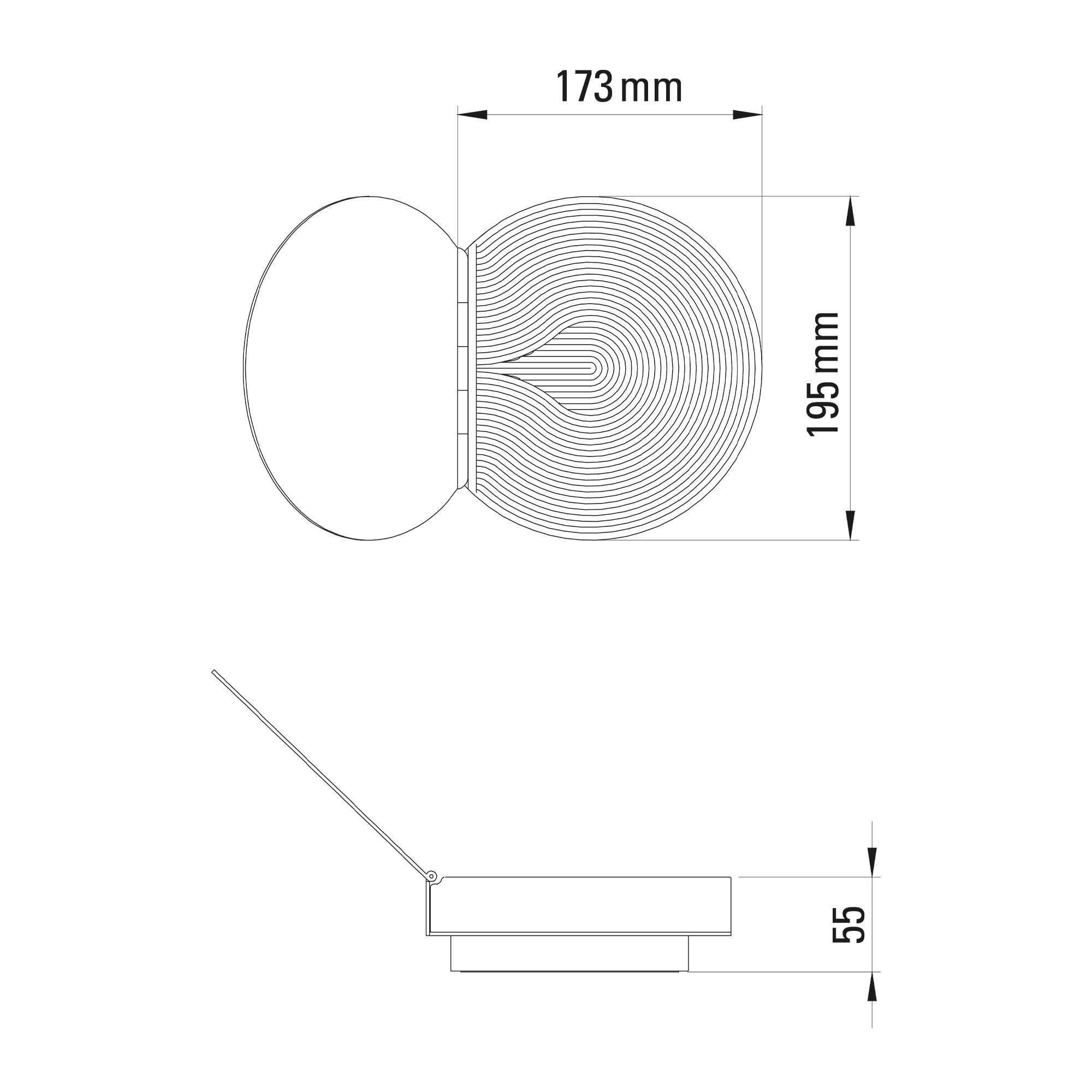 DCW éditions Poudrier LED væglampe