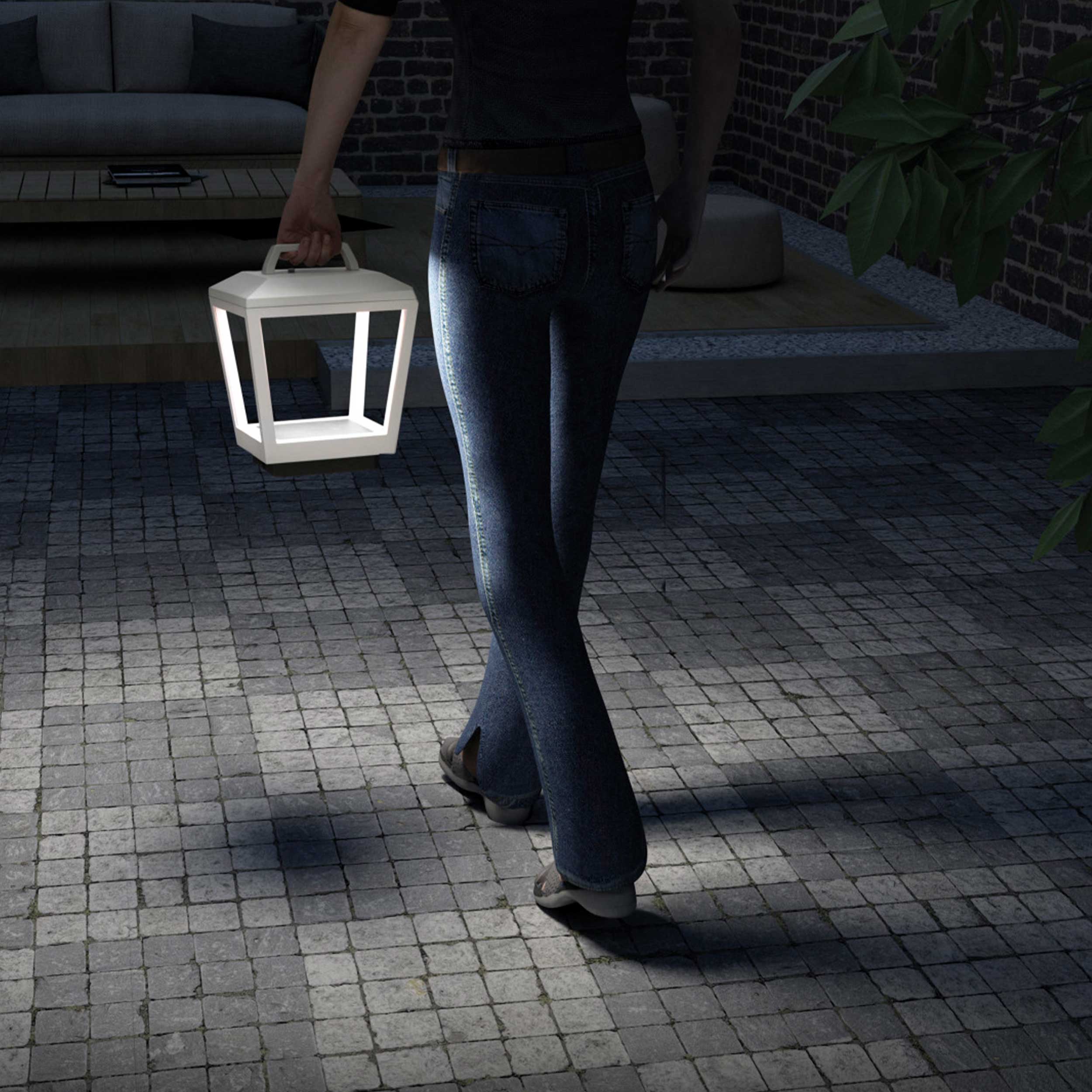 Dopo Bled LED bærbar lampe hvid